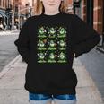 St Patricks Day Baseball Ice Cream Boys Baseball Player Youth Crewneck Sweatshirt