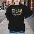 STEAM Squad For Work Tie Dye Back To School Appreciation Day Youth Crewneck Sweatshirt