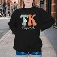 TK Squad Groovy Women Appreciation Day Hello Back To School Youth Crewneck Sweatshirt TK Squad Groovy Women Appreciation Day Hello Back To School Youth Crewneck Sweatshirt