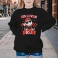 Valentines Day Baseball Six Seven 67 Meme Heart Baseball Dab Youth Crewneck Sweatshirt
