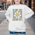 In My 2nd Grade Era Retro Groovy Second Grade Back To School Youth Crewneck Sweatshirt