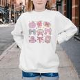 Back To School Coquette Bow Pencil School Students Girls Youth Crewneck Sweatshirt