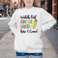 Back To School Kids Watch Out Kindergarten Here I Come Youth Crewneck Sweatshirt