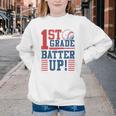 Baseball 1st Grade Back To School 1st Grade Batter Up Youth Crewneck Sweatshirt Baseball 1st Grade Back To School 1st Grade Batter Up Youth Crewneck Sweatshirt