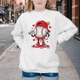 Baseball Drip Valentines Youth Crewneck Sweatshirt