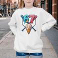 Baseball Ice Cream Drip 67 Six Seven Gen Alpha Slang Meme Youth Crewneck Sweatshirt Baseball Ice Cream Drip 67 Six Seven Gen Alpha Slang Meme Youth Crewneck Sweatshirt