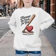 Baseball Valentine Forever On Deck For You Tee Youth Crewneck Sweatshirt