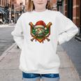 Baseball Xmas Christmas Baseball Ice Cream Drip Boys Youth Crewneck Sweatshirt