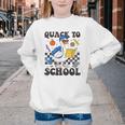 Boys Kid Back To School Goose Quackers Quack To School Youth Crewneck Sweatshirt Boys Kid Back To School Goose Quackers Quack To School Youth Crewneck Sweatshirt
