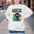 Classroom Ninja Academics In Disguise Back To School Student Youth Crewneck Sweatshirt