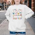 Cute Geese Silly Test Back To School Student Motivation Youth Crewneck Sweatshirt