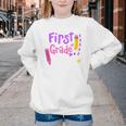 First Grade Diva Welcome Back To School 1st Grade Kids Performance Youth Crewneck Sweatshirt First Grade Diva Welcome Back To School 1st Grade Kids Performance Youth Crewneck Sweatshirt