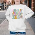 Groovy In My School Secretary Era Back To School Youth Crewneck Sweatshirt Groovy In My School Secretary Era Back To School Youth Crewneck Sweatshirt