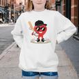 Heart Playing Baseball Valentine Baseball Youth Crewneck Sweatshirt Heart Playing Baseball Valentine Baseball Youth Crewneck Sweatshirt