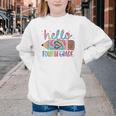 Hello Fourth Grade Tie Dye Pencil Back To School 4th Grade Youth Crewneck Sweatshirt