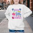 Kids Back To School Here I Come Kindergarten Girls TK Grad Youth Crewneck Sweatshirt Kids Back To School Here I Come Kindergarten Girls TK Grad Youth Crewneck Sweatshirt