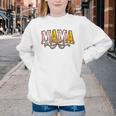 Leopard Baseball Softball Mama Bow Softball Baseball Mom Youth Crewneck Sweatshirt