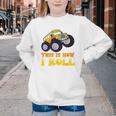Monster Truck School Bus This Is How I Roll Back To School Youth Crewneck Sweatshirt Monster Truck School Bus This Is How I Roll Back To School Youth Crewneck Sweatshirt