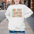 Oh Hey Kindergarten Cute Groovy Back To School Kindergarten Youth Crewneck Sweatshirt Oh Hey Kindergarten Cute Groovy Back To School Kindergarten Youth Crewneck Sweatshirt
