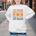 Retro 1st Grade Daisy Colorful Back To School First Grade Youth Crewneck Sweatshirt Retro 1st Grade Daisy Colorful Back To School First Grade Youth Crewneck Sweatshirt