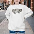 Retro Second Grade Camo Back To School Girls Boys 2nd Grade Youth Crewneck Sweatshirt