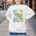 Roaring Into 3rd Grade Back To School Dinosaurus T-Rex Premium Tri-Blend Youth Crewneck Sweatshirt