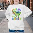 Roaring Into Kindergarten DinosaurRex Back To School Boys Performance Youth Crewneck Sweatshirt