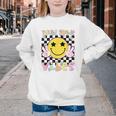 Third Grade Vibes Groovy Smile Face Back To School Girl Kid Youth Crewneck Sweatshirt Third Grade Vibes Groovy Smile Face Back To School Girl Kid Youth Crewneck Sweatshirt