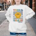 Third Grade Vibes Retro Smile Back To School 3rd Grade Team Youth Crewneck Sweatshirt Third Grade Vibes Retro Smile Back To School 3rd Grade Team Youth Crewneck Sweatshirt