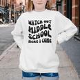 Watch Out Middle School Here I Come Funny Back To School Youth Crewneck Sweatshirt Watch Out Middle School Here I Come Funny Back To School Youth Crewneck Sweatshirt
