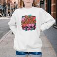 Women's Third 3rd Grade Squad Back To School Animal Print Girl Tee Youth Crewneck Sweatshirt