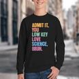 Admit It You Low Key Love Science Bruh Back To School Teens Youth Crewneck Sweatshirt