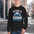 Back To School First Day Of Preschool Police Car Boys Youth Crewneck Sweatshirt Back To School First Day Of Preschool Police Car Boys Youth Crewneck Sweatshirt