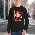 Baseball Drip Ice Cream Apparel Boys Kids Valentines Day Youth Crewneck Sweatshirt