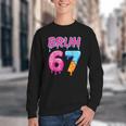 Baseball Ice Cream Drip Number 67 Player Or 67th Birthday Youth Crewneck Sweatshirt Baseball Ice Cream Drip Number 67 Player Or 67th Birthday Youth Crewneck Sweatshirt