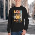 Bruh We Back 4th Grade Vibes Back To School Fourth Grade Youth Crewneck Sweatshirt Bruh We Back 4th Grade Vibes Back To School Fourth Grade Youth Crewneck Sweatshirt