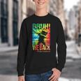 Bruh We Back First Day Of School Kids Back To School Boys Youth Crewneck Sweatshirt Bruh We Back First Day Of School Kids Back To School Boys Youth Crewneck Sweatshirt