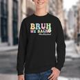 Bruh We Back Back To School Boys Girls Kids First Day School Youth Crewneck Sweatshirt