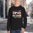 Bruh We Back Back To School First Day Back To School Youth Crewneck Sweatshirt