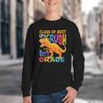 Crush 1st Grade Dinosaur Back To School Class Of 2037 Boy Youth Crewneck Sweatshirt