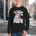Crush Pre-K Girls Back To School Unicorn First Day Preschool Youth Crewneck Sweatshirt Crush Pre-K Girls Back To School Unicorn First Day Preschool Youth Crewneck Sweatshirt
