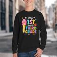 Cute My 1st Day Of Third Grade Pencil Back To School Girls Youth Crewneck Sweatshirt