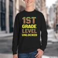 First Day Of 1st Grade Level Unlocked Back To School For Boy Youth Crewneck Sweatshirt