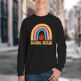 First Day Of School Nurse Back To School Rainbow Pencil Youth Crewneck Sweatshirt