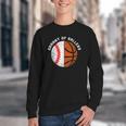 Granny Of Ballers Baseball Basketball Grandma Granny Youth Crewneck Sweatshirt