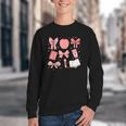 Happy Back To School 1st Day Toddler Girl Boho Coquette Bows Youth Crewneck Sweatshirt Happy Back To School 1st Day Toddler Girl Boho Coquette Bows Youth Crewneck Sweatshirt