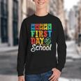 Happy First Day Of School Pupil Kids Grade Back To School 1 Youth Crewneck Sweatshirt