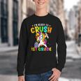 I'm Ready To Crush 1st Grade Dabbing Unicorn Back To School Youth Crewneck Sweatshirt I'm Ready To Crush 1st Grade Dabbing Unicorn Back To School Youth Crewneck Sweatshirt