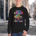 I'm Ready To Crush First Grade Dinosaur Truck Back To School Youth Crewneck Sweatshirt I'm Ready To Crush First Grade Dinosaur Truck Back To School Youth Crewneck Sweatshirt