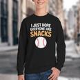 I Just Hope Everyone Has Snacks Baseball Game Day Fan Youth Crewneck Sweatshirt I Just Hope Everyone Has Snacks Baseball Game Day Fan Youth Crewneck Sweatshirt